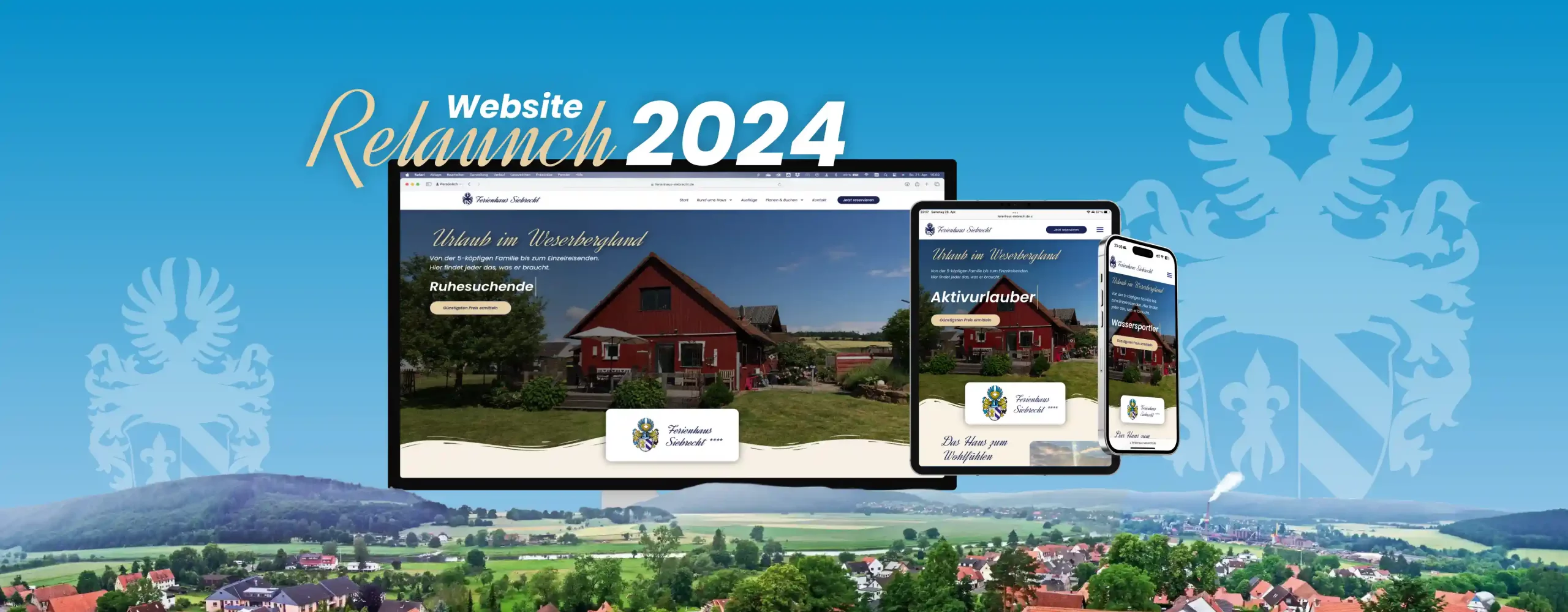 Ferienhaus Siebrecht Website Relaunch 2024